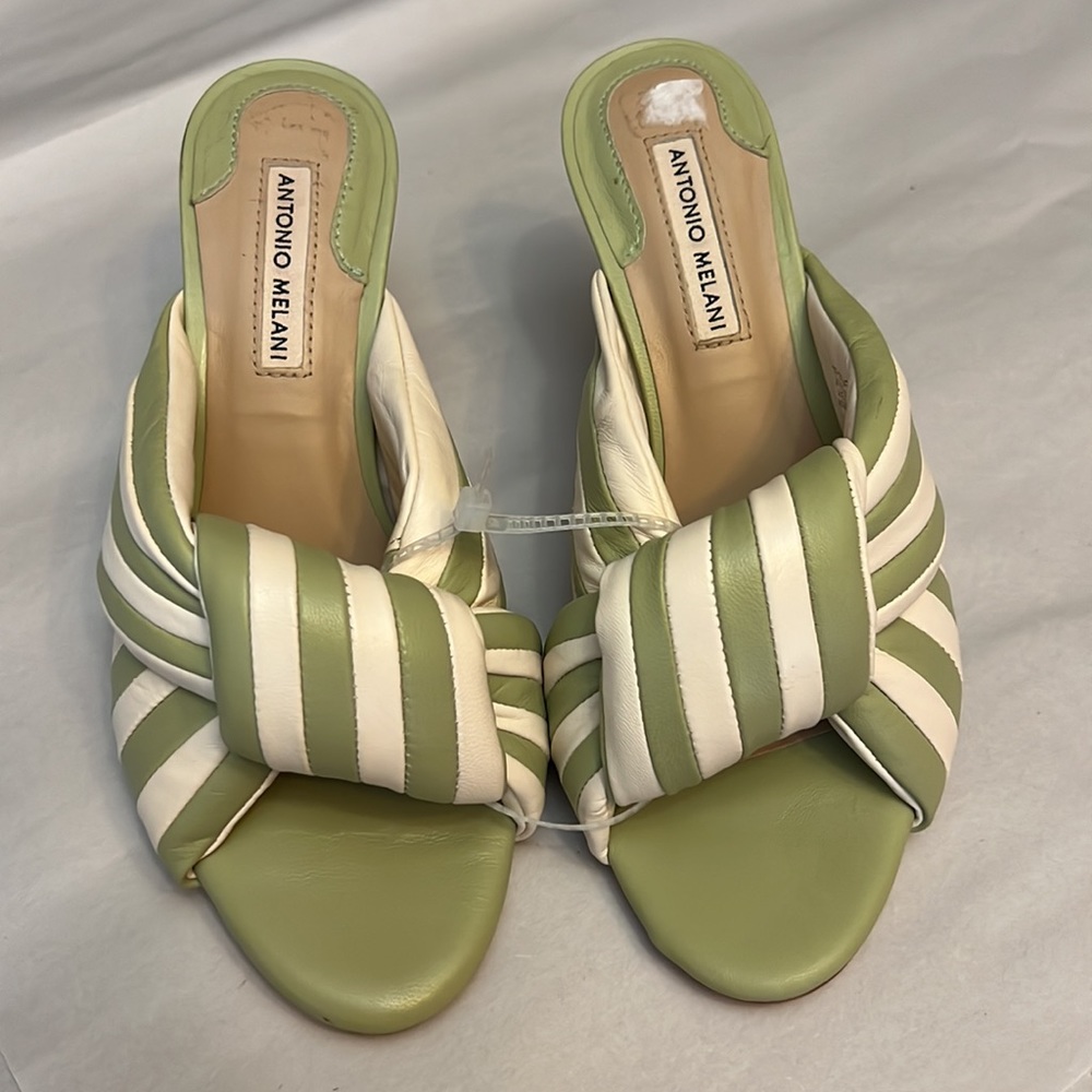 Antonio Melani Joelie Leather Slip-On Dress Sandals - Picture 7 of 11